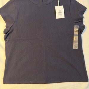 Classic Navy Blue Women's Short Sleeve Tee